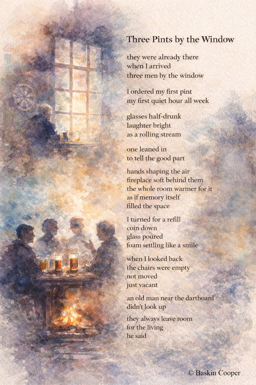 Three Pints by the Window